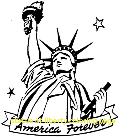 420x480 Statue Of Liberty Coloring Page With Statue Of Liberty Coloring