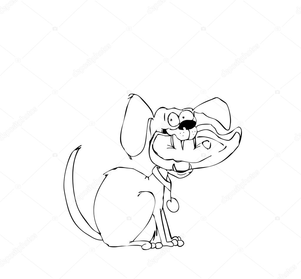 1023x950 Cartoon Dog With Stolen Steak Stock Photo Ponytail1414