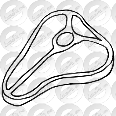 380x380 Steak Outline For Classroom Therapy Use