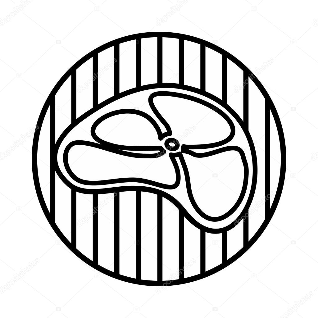1024x1024 Steak Icon, Outline Style Stock Vector Ylivdesign