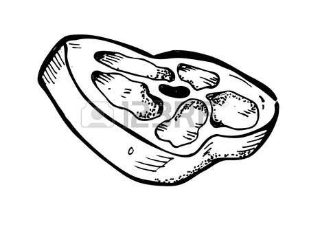 450x333 Tendeloin Steak Doodle Royalty Free Cliparts, Vectors, And Stock