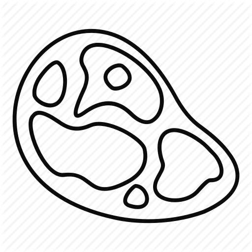512x512 Beef, Line, Meat, Outline, Sirloin, Steak, Strip Icon Icon