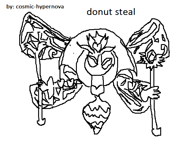 555x467 Queen Sectonia Ms Paint Artwork!!! Donut Steal!!! By Cosmic