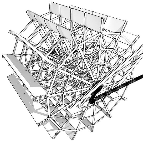 600x600 Steam Boat Paddle Wheel 3d Model 3d Horse