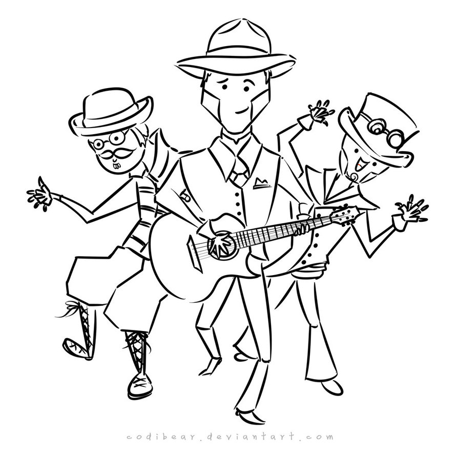 894x894 Steam Powered Giraffe Robut Coloring Page By Codibear