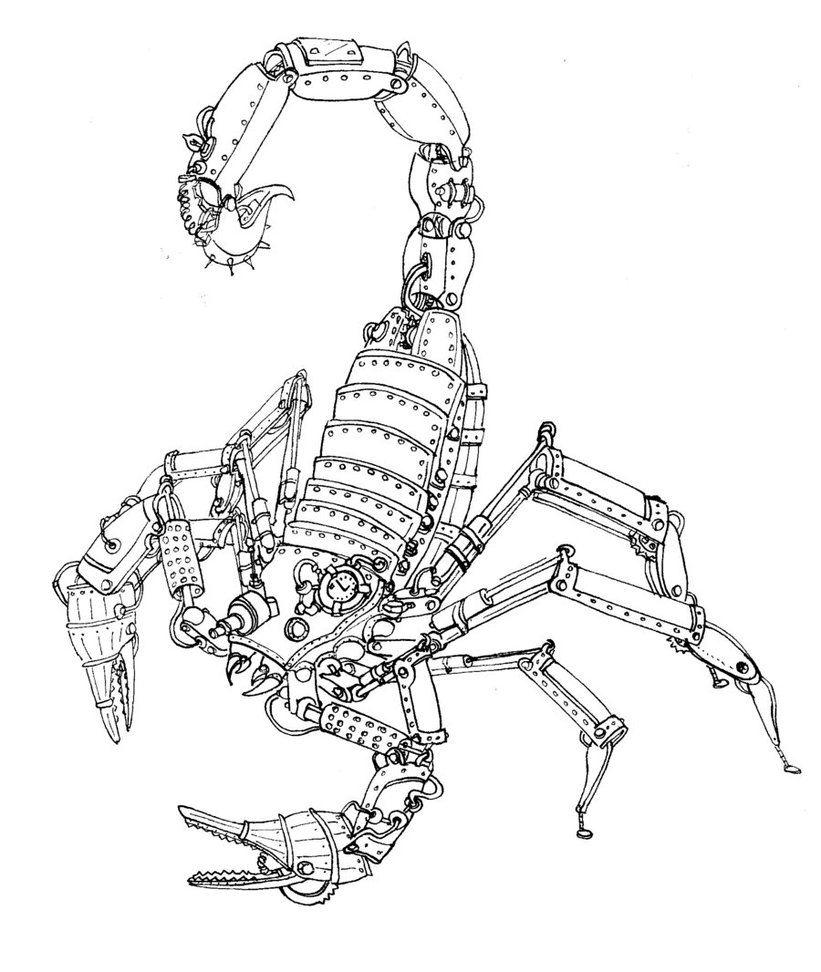 821x972 Steam Powered Scorpion By Chihuahuasinthemist