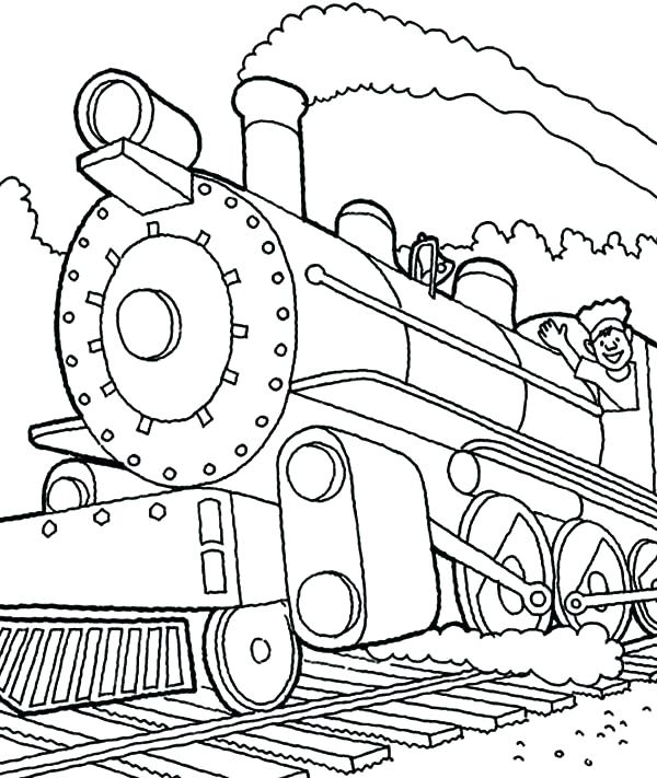 600x711 Train Engine Coloring Page Little Engine That Could Coloring Pages