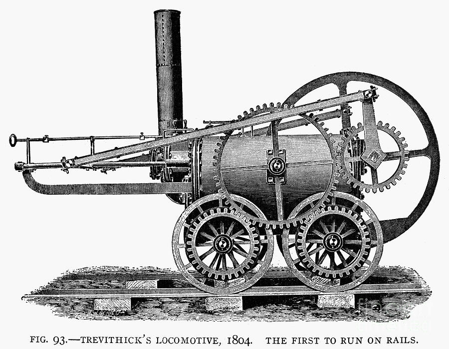 900x701 England Locomotive, 1804 By Granger Locomotives
