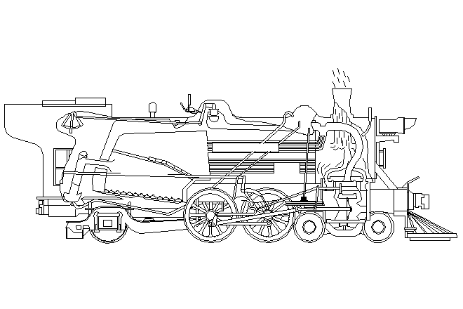 Steam Locomotive Drawing at GetDrawings | Free download