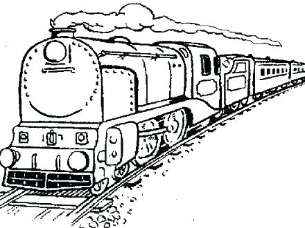 440x330 Train Engine Coloring Page Old Steam Locomotive Old Steam