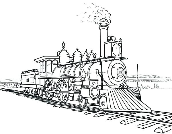 600x467 Coloring Page Train Coloring Pages Trains Together With Amazing