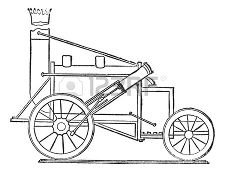 450x344 A Machinist On The Train On Plain Background. Royalty Free