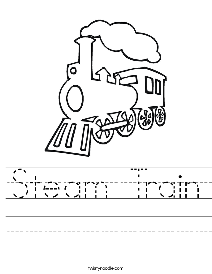 685x886 Steam Train Worksheet