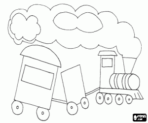 300x250 Trains Coloring Pages Printable Games