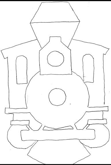 387x576 Train Drawing For Host Stand Soul Train Party Craft