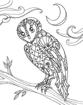 315x401 Owlkeyme Arts Coloring Books Art By Laura Tempest Zakroff