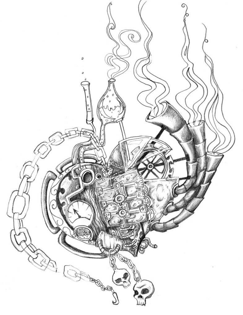 785x1018 Steampunk Heart By Anatane