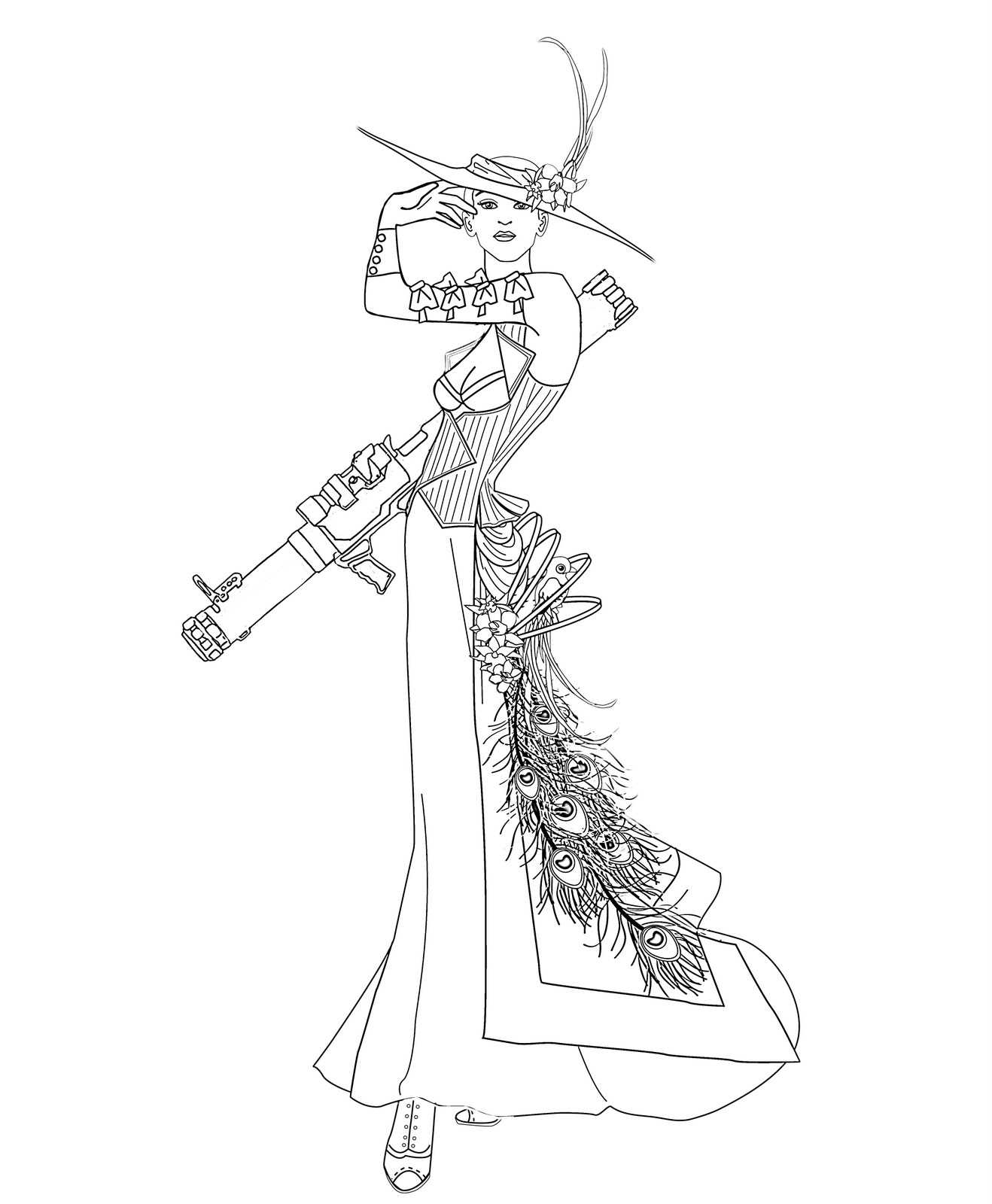 1318x1600 Steampunk Coloring Pages Steampunk Colouring Pages