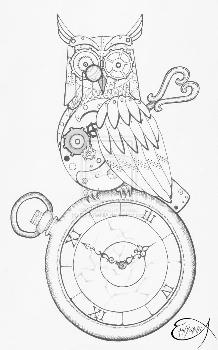705x1133 Steampunk Drawing Class Time Steampunk Drawing