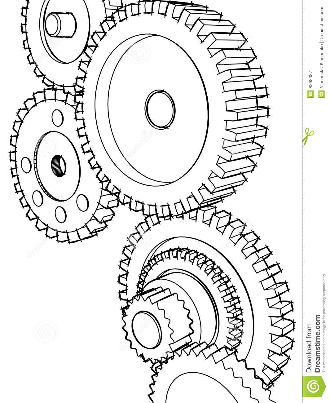 1065x1300 Steampunk Gears