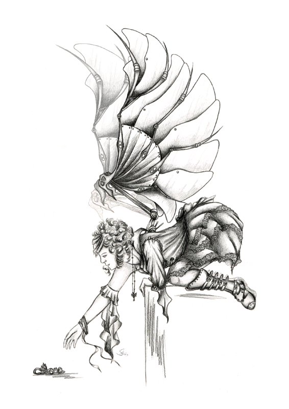 566x800 Steampunk Fairy By Silasaleks