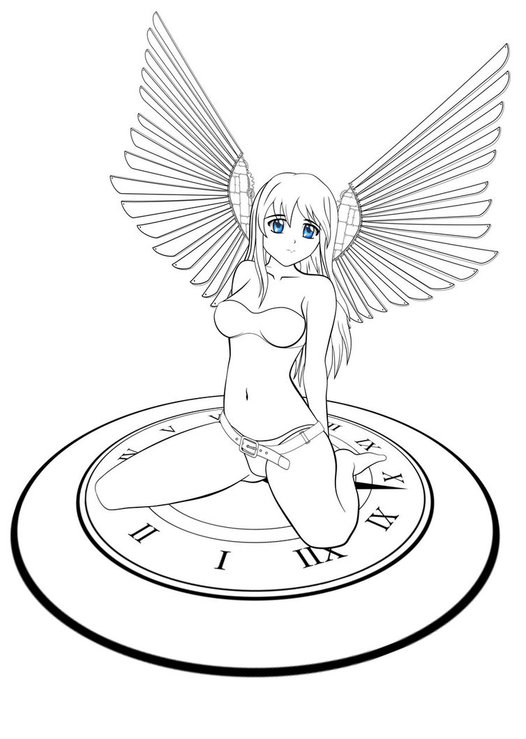 754x1060 Anime Steampunk Fairy By Co0nportfolio