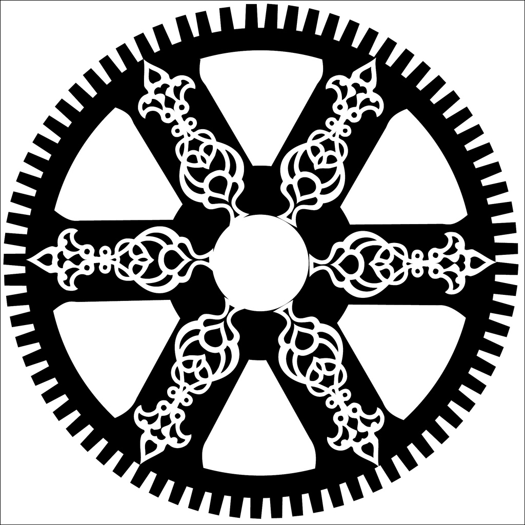 1024x1024 Clockwork Steampunk Gear With Filigree Daniel Proulx