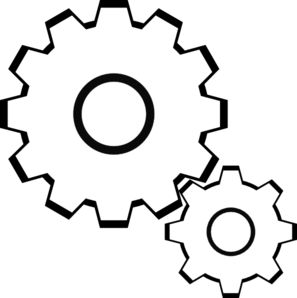 297x298 Simple Gears Clip Art