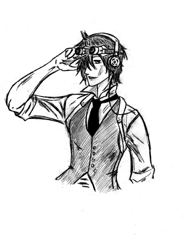 798x1002 Steampunk Boy Anime By Greatlionheart