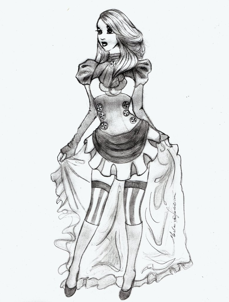 779x1025 Steampunk Girl Drawing Steampunk Girlmessica323