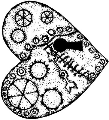 363x400 Steampunk Heart Clear Stamp By Lindsay Mason