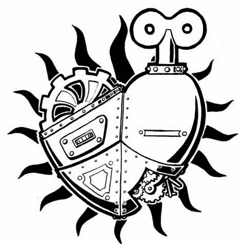 497x500 Steampunk Heart Tattoo Stencils Free Printables