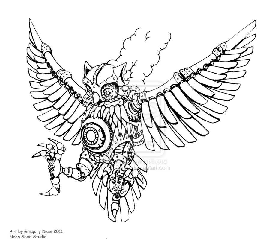 900x826 Metal Owl Drawing. Everything Art Drawings