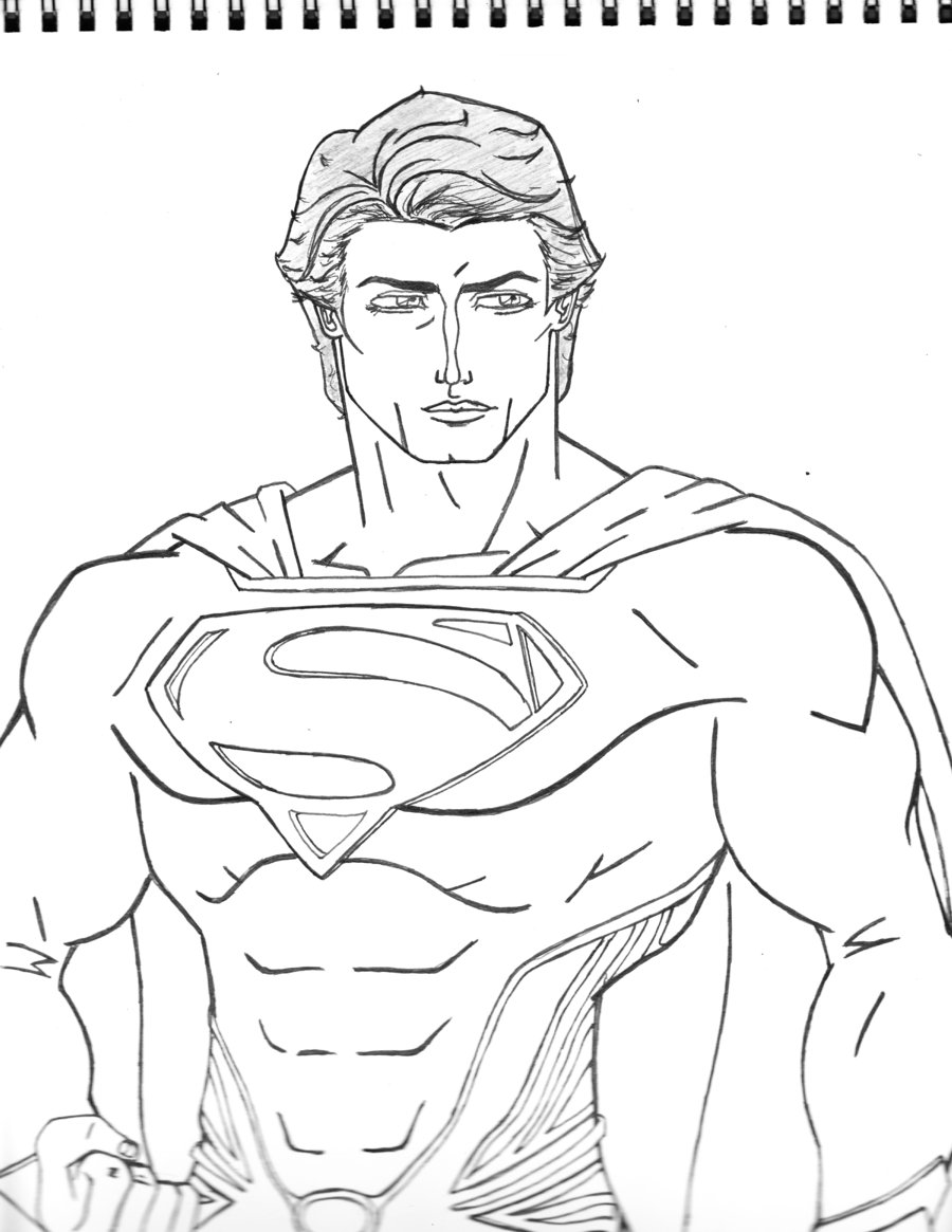900x1165 Man Of Steel Drawing By Moonknight117