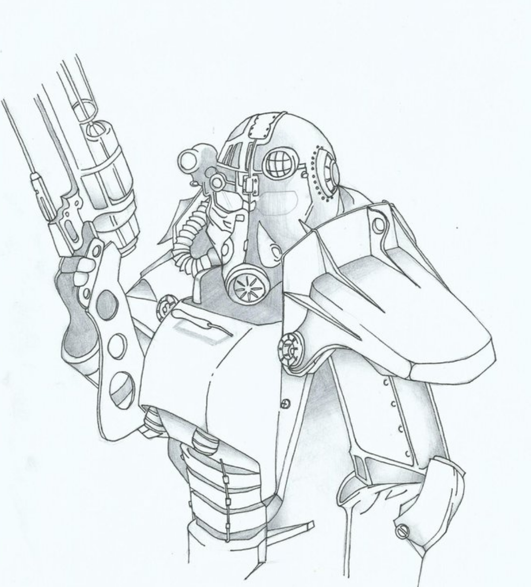 1052x1162 Brotherhood Of Steel (Fallout 3) By Germanomosconi