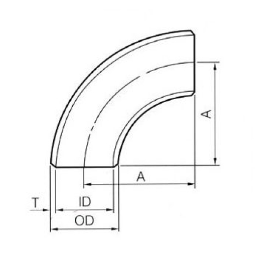 519x519 Stainless Steel 90 Degree Long Pipe Elbows Ly Fittings