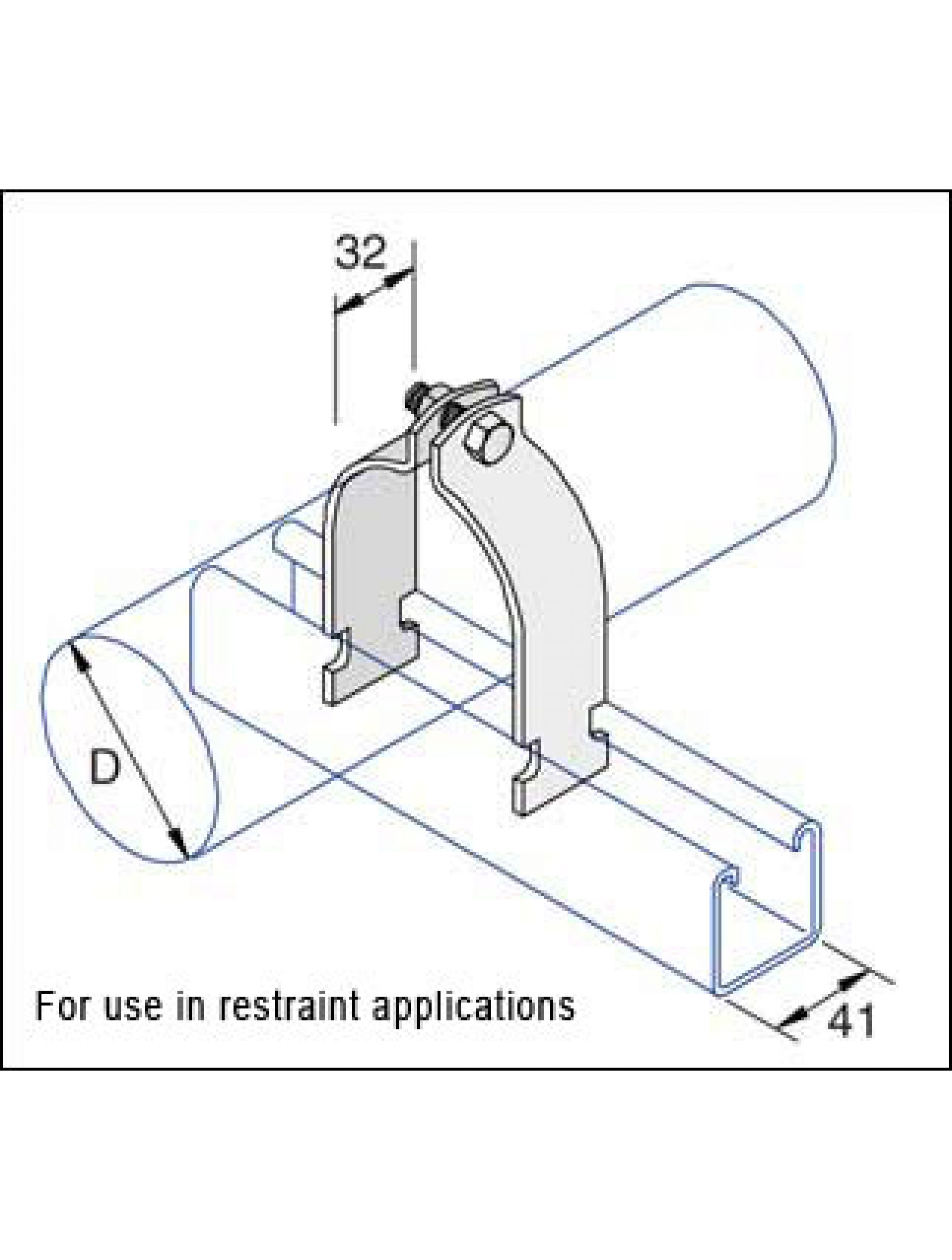 2268x3000 Stainless Steel Plated Pipe Clamps 11.9 13.5mm (Ss M1110)