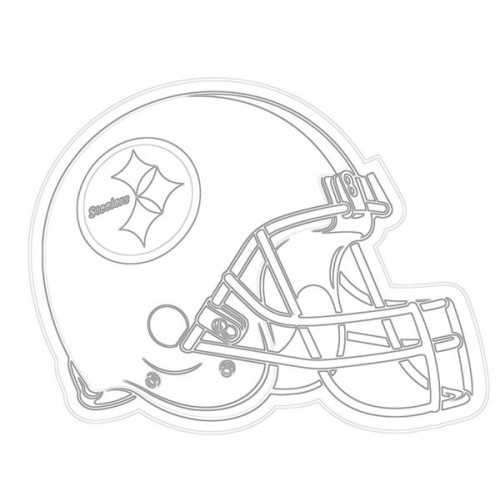 500x500 Steelers Helmet Sketch For Canvas Painting