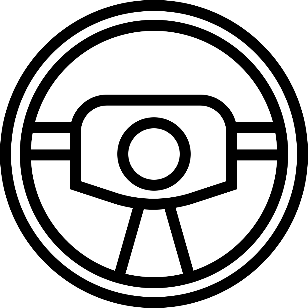 980x980 Steering Wheel Outline Svg Png Icon Free Download ( 10097