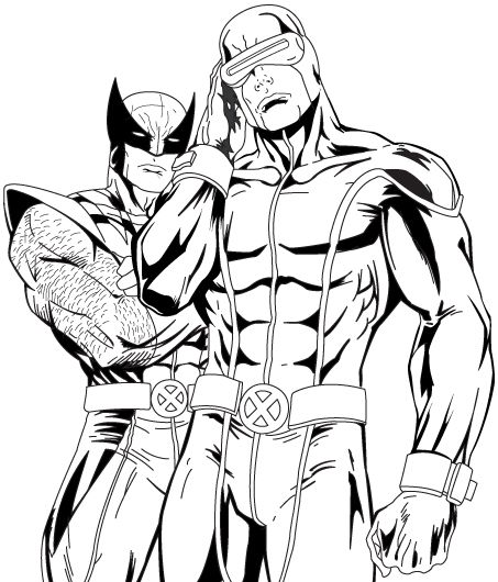 453x530 Cyclops And Wolverine. Wish I Could Draw Like This Drawings I