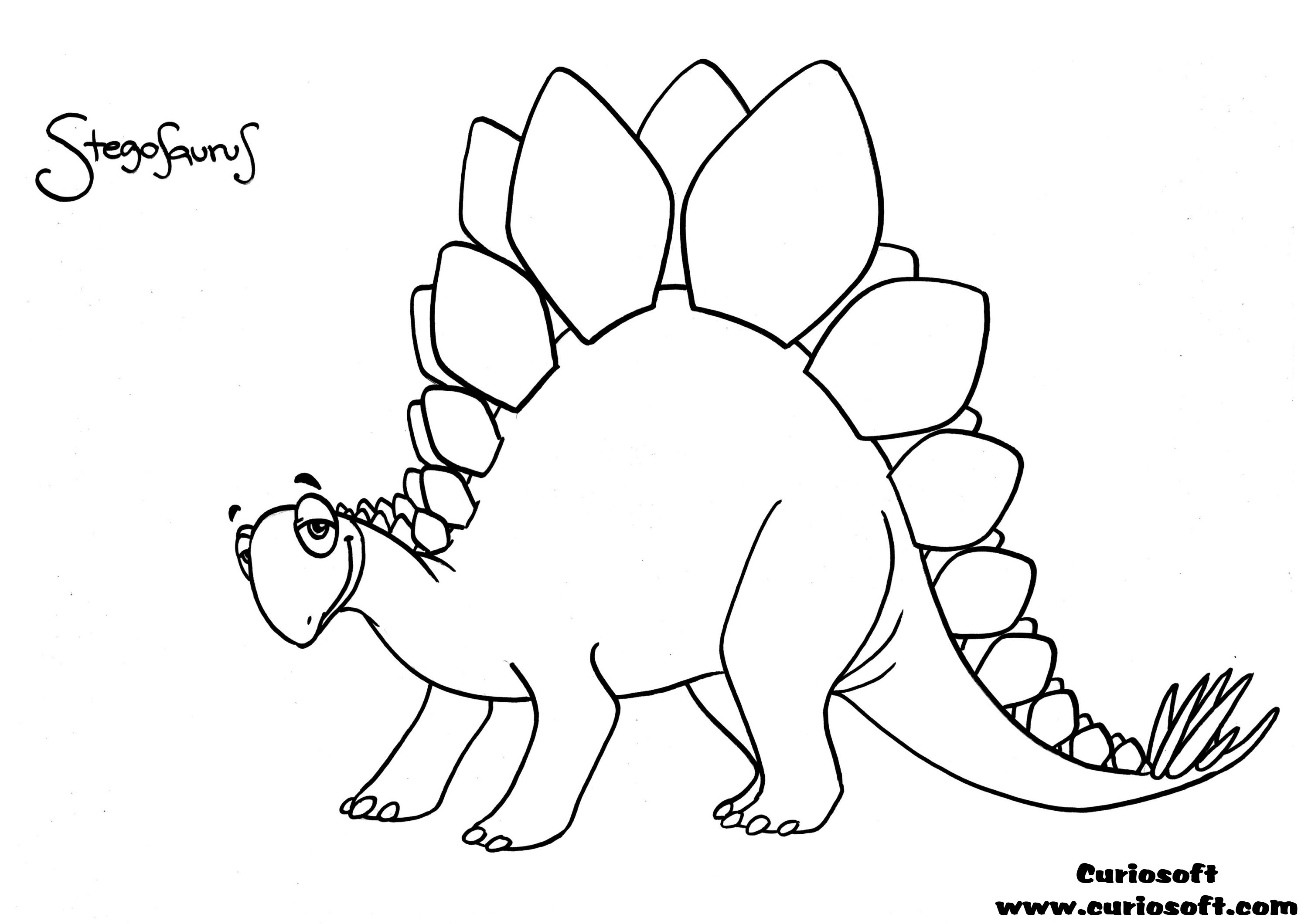 3000x2121 Good Stegosaurus Coloring Pages 78 With Additional Coloring
