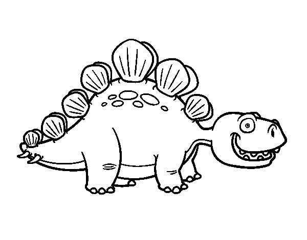 600x470 Stegosaurus Coloring Book The Page