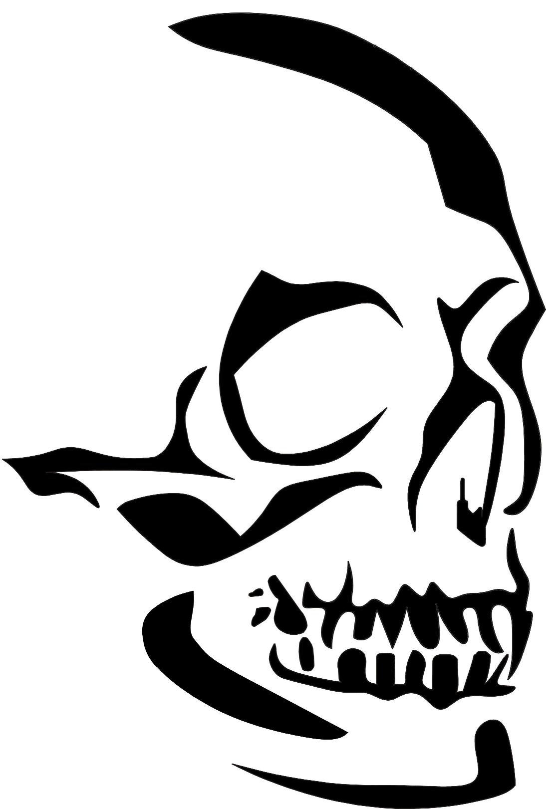 1094x1621 Eigenmarke Stencil Schablone Skullkopf