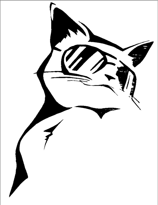 530x687 Cool Cat Stencil By Highsuperior