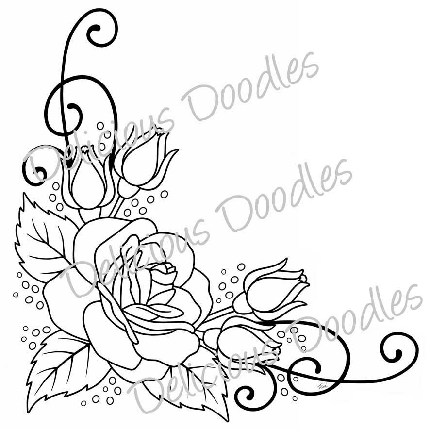 886x886 Free Tattoo Stencils Free Download Delicious Doodles Shop Rose