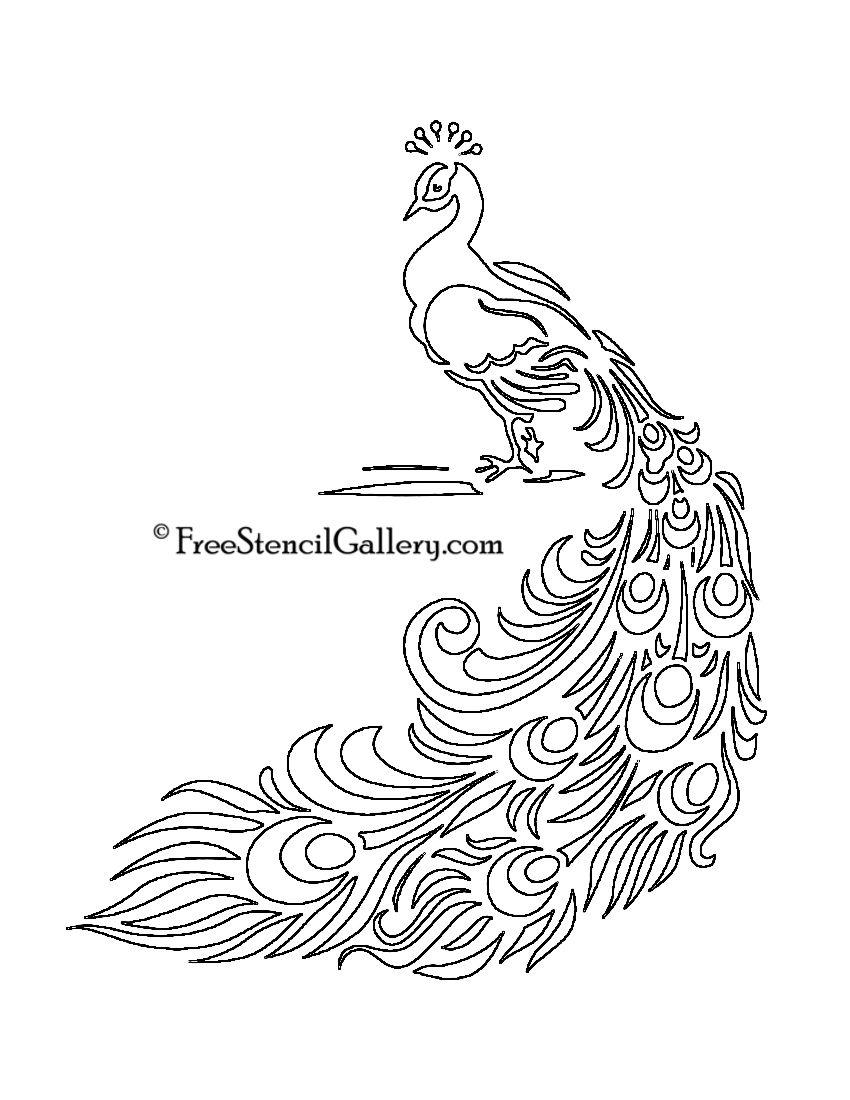 850x1100 Free Printable Peacock Template Free Stencil Gallery Artsy