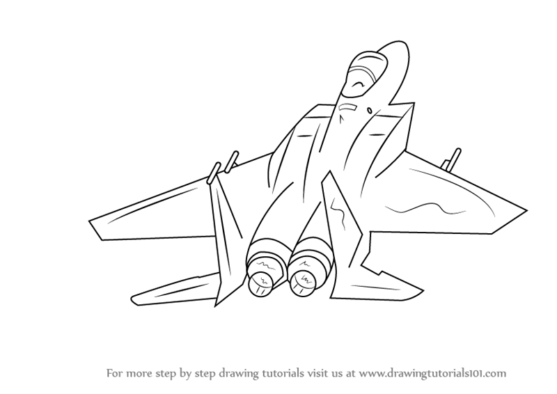 800x566 Learn How To Draw Fighter Jet Aircraft (Fighter Jets) Step By Step
