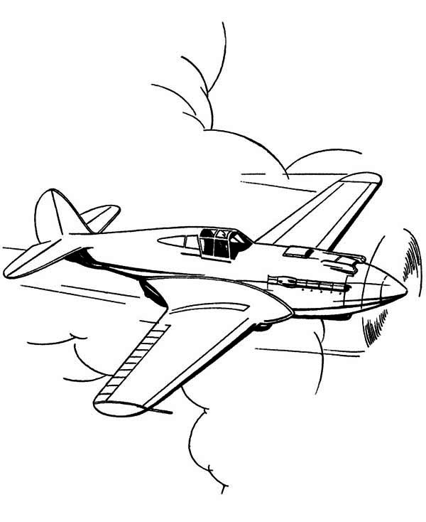 600x734 P51 Mustang Us Fighter Airplane Coloring Page P51 Mustang Us