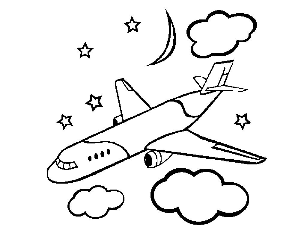 1024x768 Airplane Coloring Pages Simple New Plane Coloring Pages