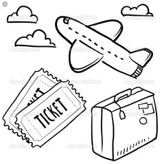 236x238 Airplane Drawing Image Group